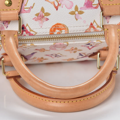 Louis Vuitton Watercolor Aquarelle Speedy 35 White 11 of 23