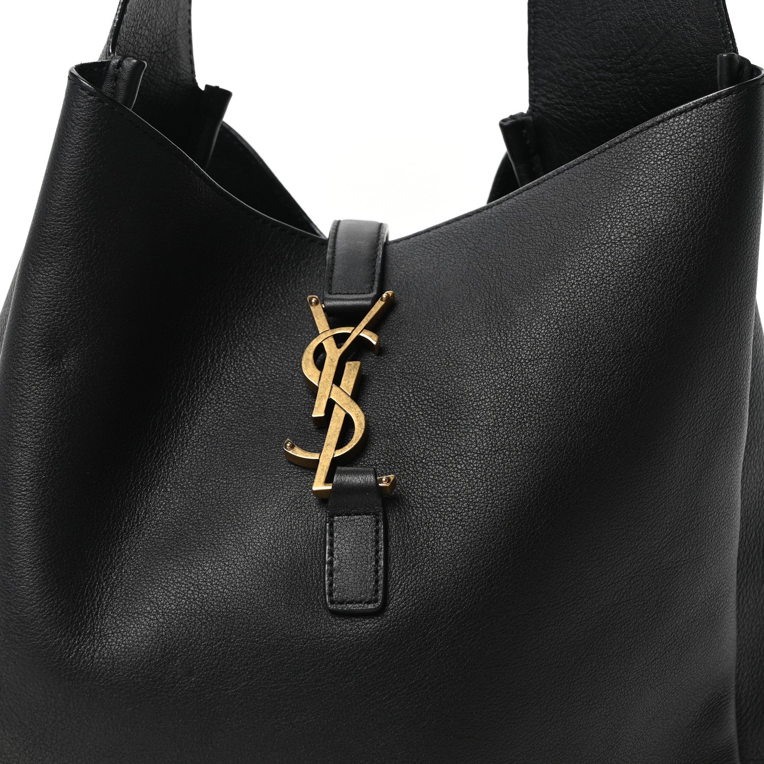 Saint Laurent Smooth Calfskin Large Le 5 A 7 Soft Hobo Black 8 of 10