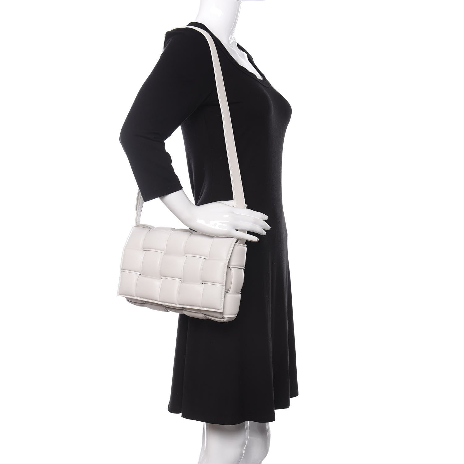 Bottega Veneta Nappa Maxi Intreccio Padded Cassette Crossbody Bag White 2 of 9