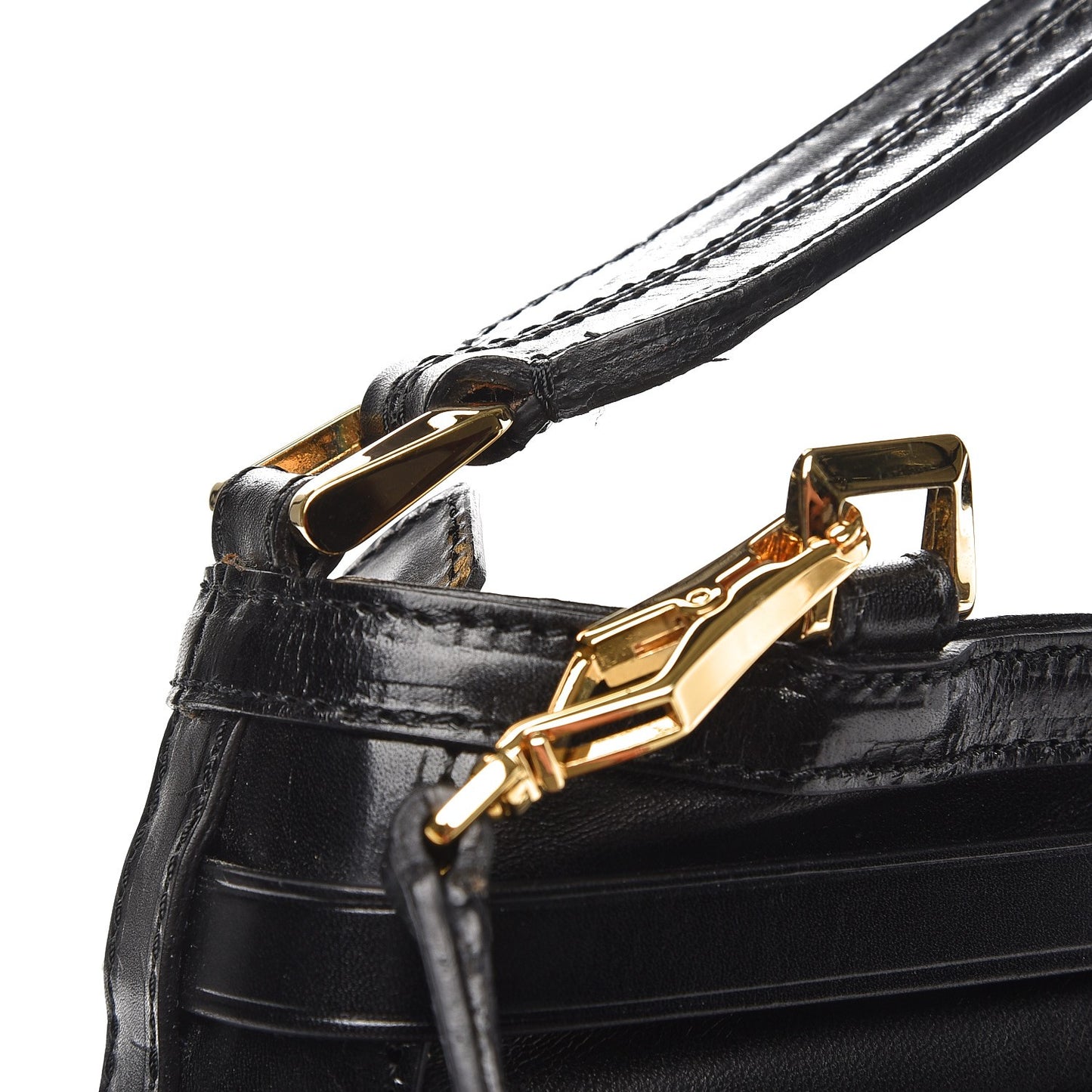 Lambskin Bridle Calfskin Small Dutton Hobo Black