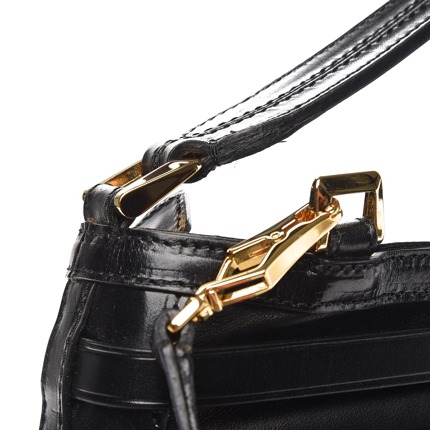 Burberry Lambskin Bridle Calfskin Small Dutton Hobo Black 8 of 8