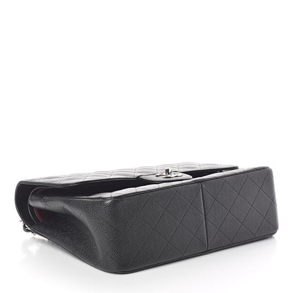 Chanel Caviar Quilted Jumbo Double Flap Black 4 of 10