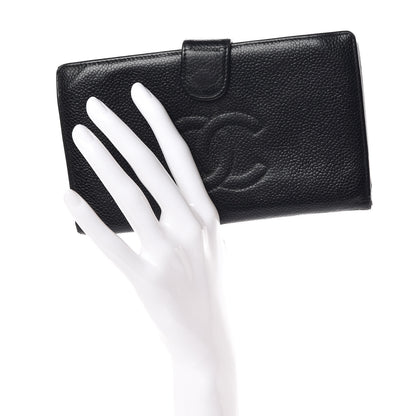 Chanel Caviar Timeless CC French Wallet Black 2 of 11