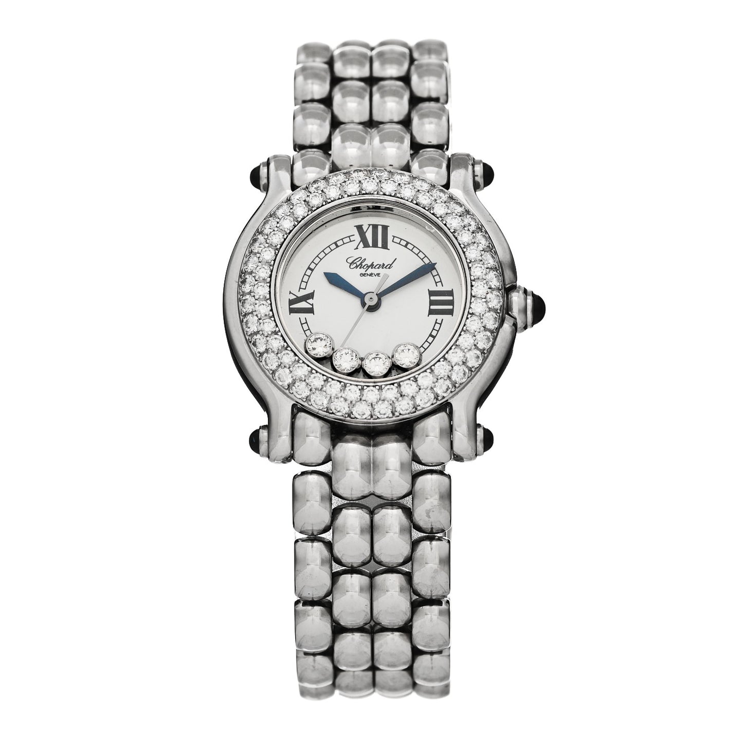 Stainless Steel Diamond Bezel 26mm Happy Sport Quartz Watch