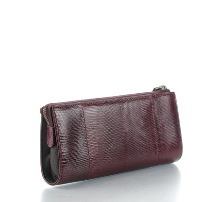 Chanel Lizard Boy Clutch Burgundy 3 of 8