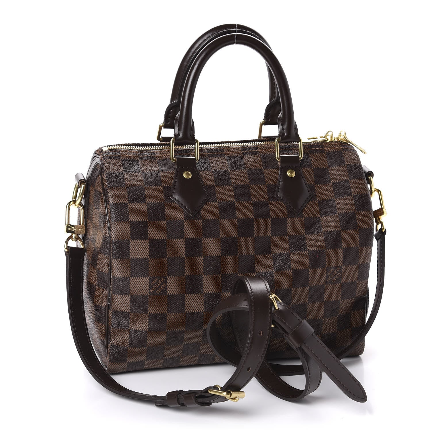 Louis Vuitton Damier Ebene Speedy Bandouliere 25 3 of 10