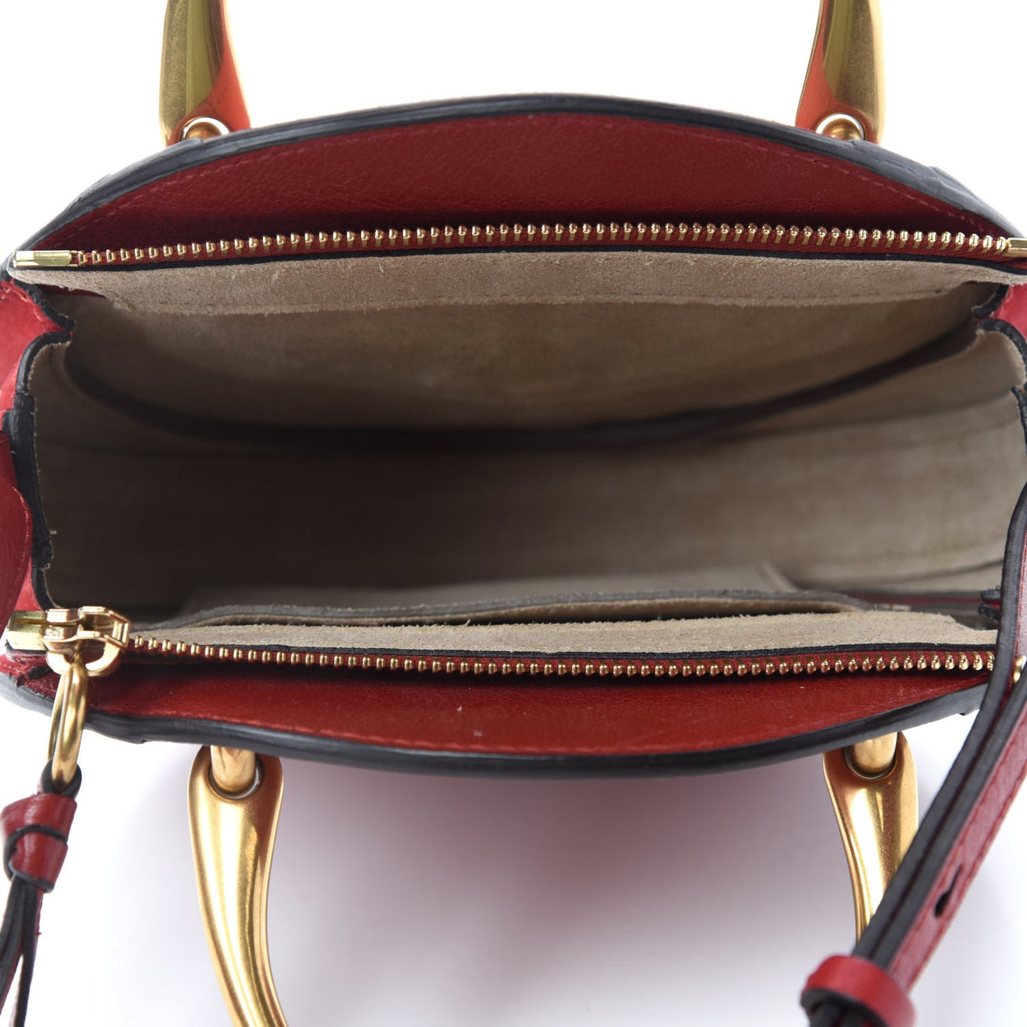 Calfskin Suede Small Pixie Bag Dahlia Red