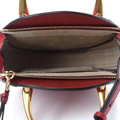 Chloe Calfskin Suede Small Pixie Bag Dahlia Red 5 of 10
