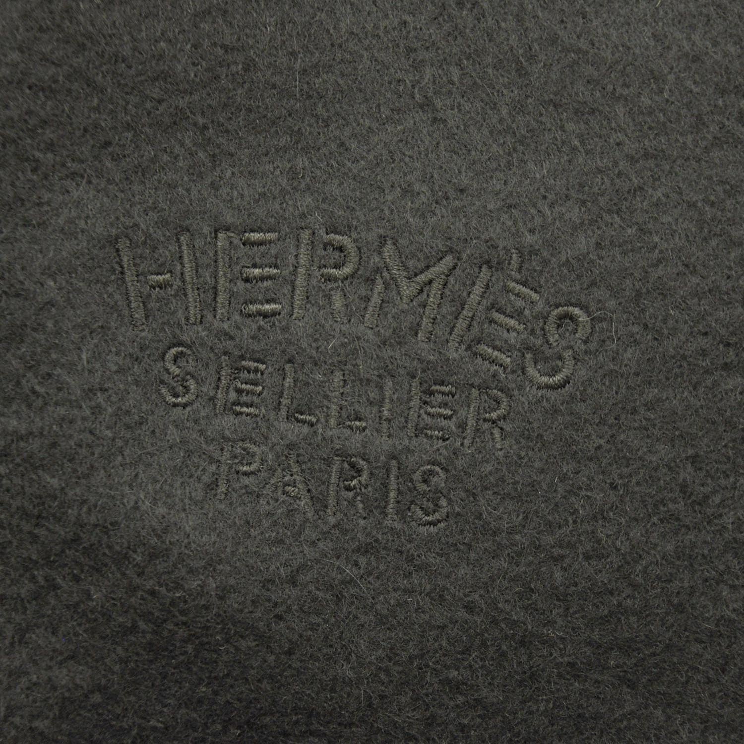 Hermes Cashmere Broderie Scarf Black 3 of 4