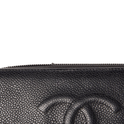Chanel Caviar Timeless CC Zip Around Wallet Black 9 of 16
