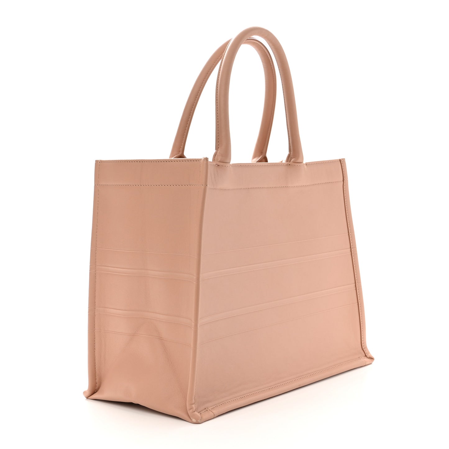 Calfskin Embossed Medium Book Tote Rose de Vents