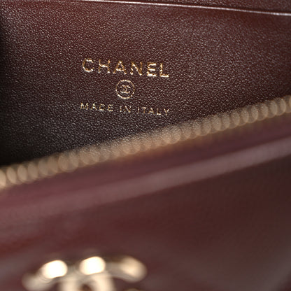 Chanel Caviar Quilted Top Handle Slim Vanity With Chain Dark Brown 6 of 10