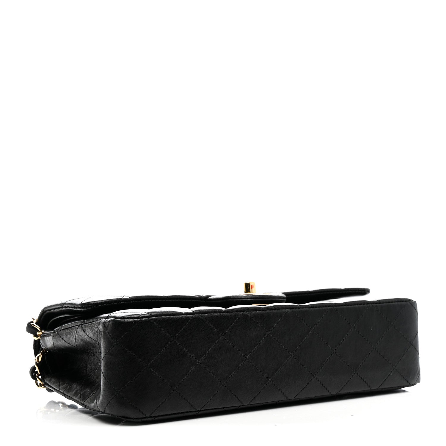 Chanel Lambskin Quilted Medium Double Flap Black 4 of 13