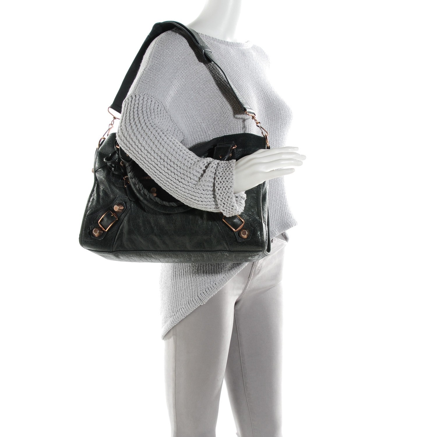 Balenciaga Agneau Giant 21 Rose Gold Hardware City Anthracite 2 of 11