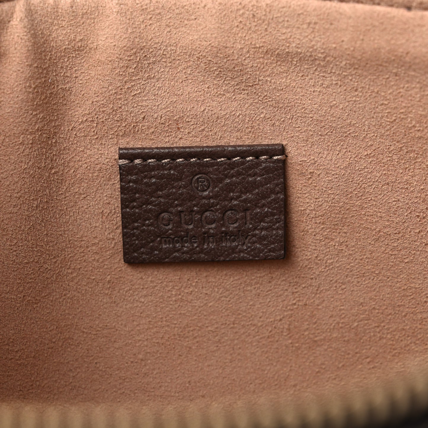 GG Supreme Monogram Large Ophidia Pouch Clutch Brown