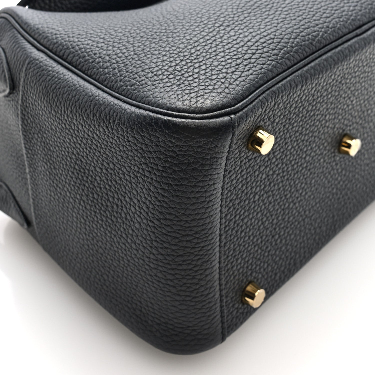 Hermes Taurillon Clemence Lindy 26 Black 9 of 11
