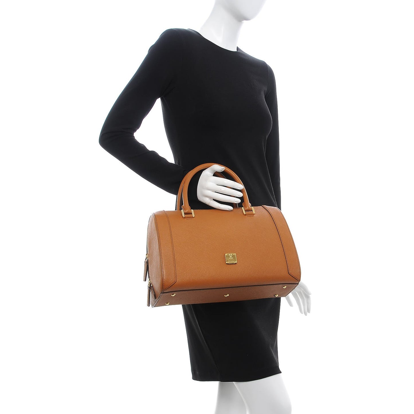 Saffiano Sophia Bowler Bag Cognac