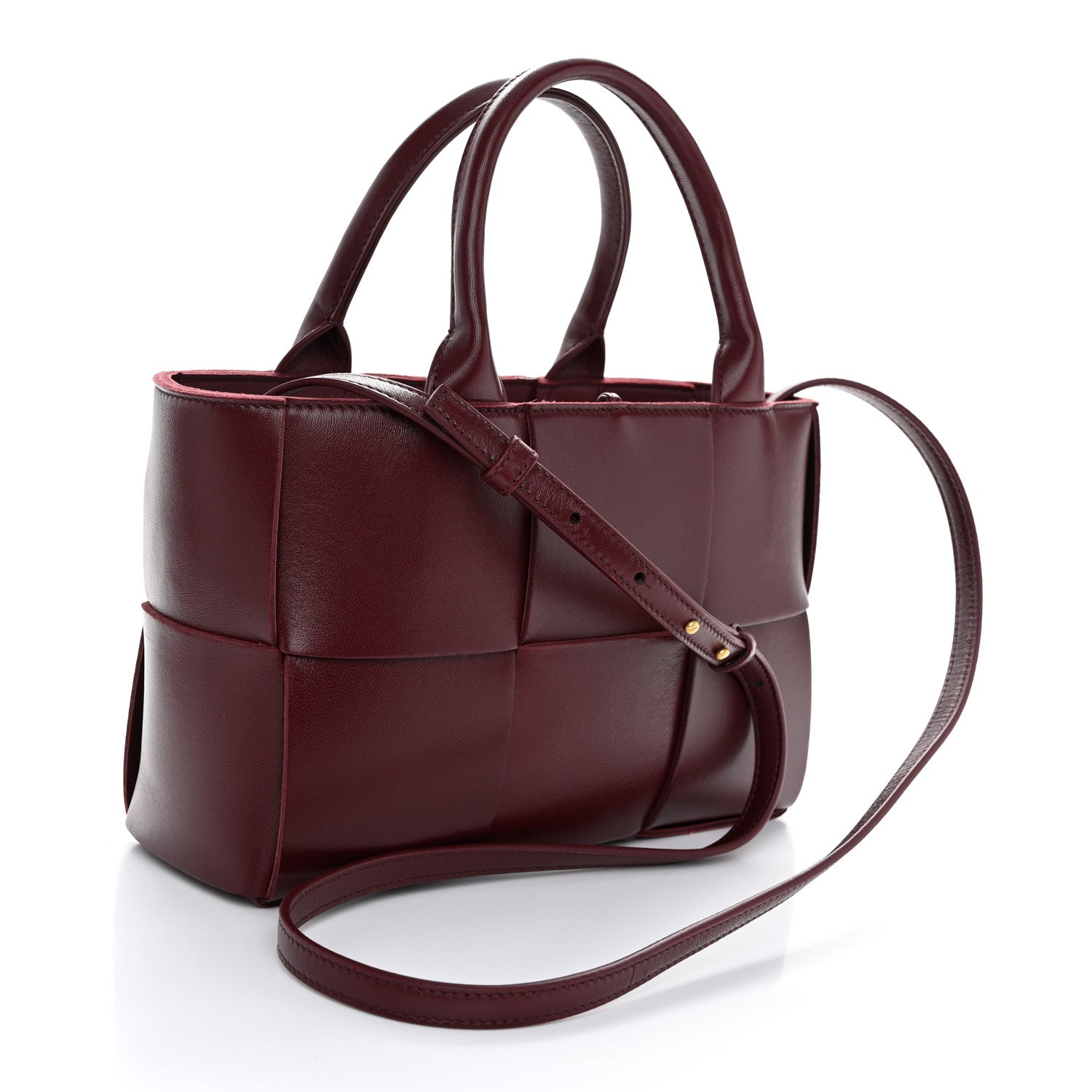 Bottega Veneta Nappa Maxi Intreccio Mini Arco Tote Barolo 4 of 11