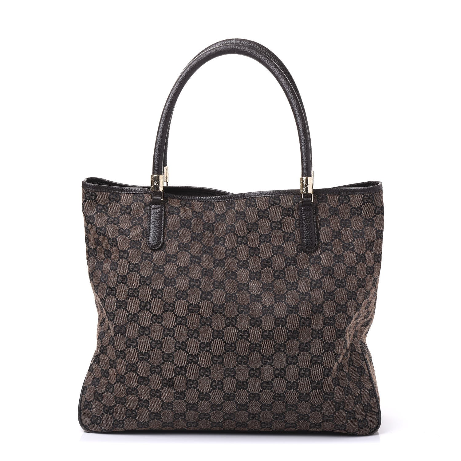 Gucci Monogram Tote Dark Brown 1 of 12