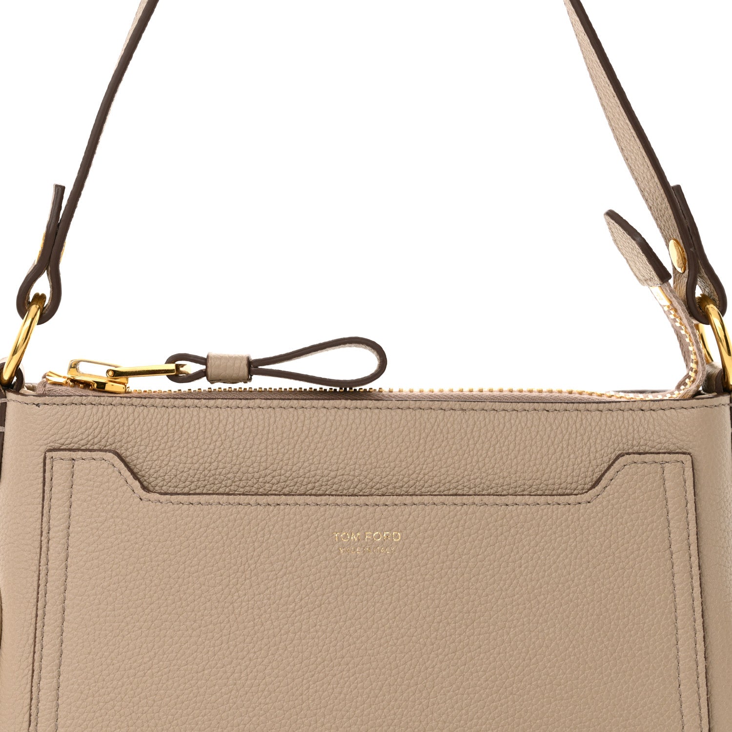 Tom Ford Calfskin Mini Jennifer Shoulder Bag Silk Taupe 8 of 11