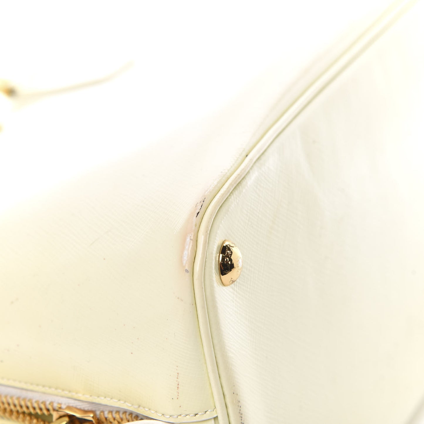 Saffiano Lux Medium Promenade Tote White