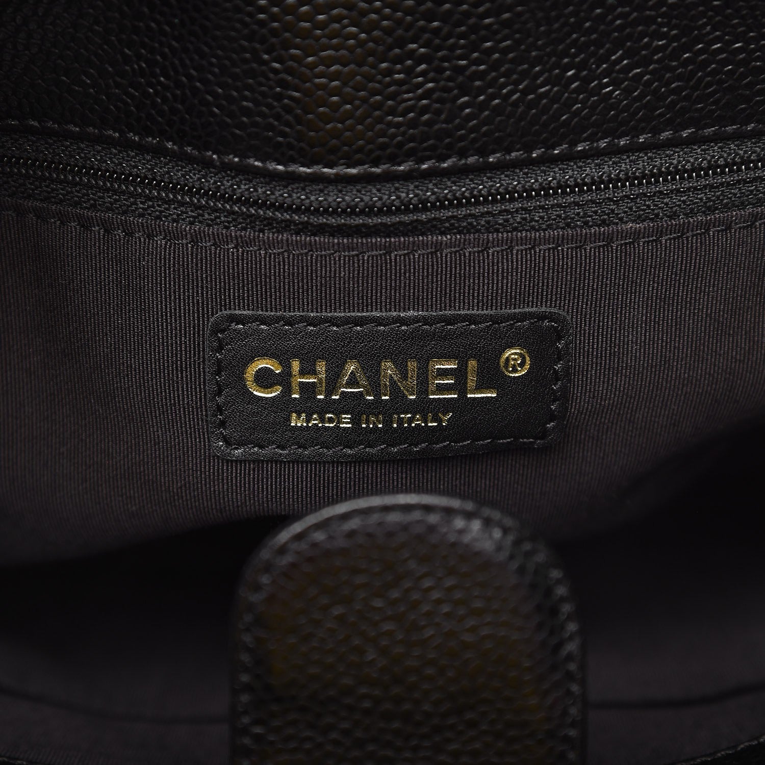 Chanel Caviar Quilted Petit Shopping Tote PST Black 6 of 7