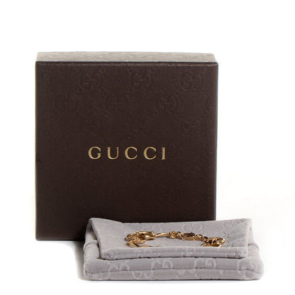 Gucci 18K Yellow Gold Diamond Pave Horsebit Bracelet 5 of 5