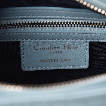 Christian Dior Lambskin Cannage Medium Lady Dior Light Blue 6 of 12