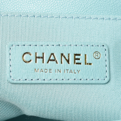 Chanel Caviar Quilted Small Boy Flap Light Blue 6 of 10