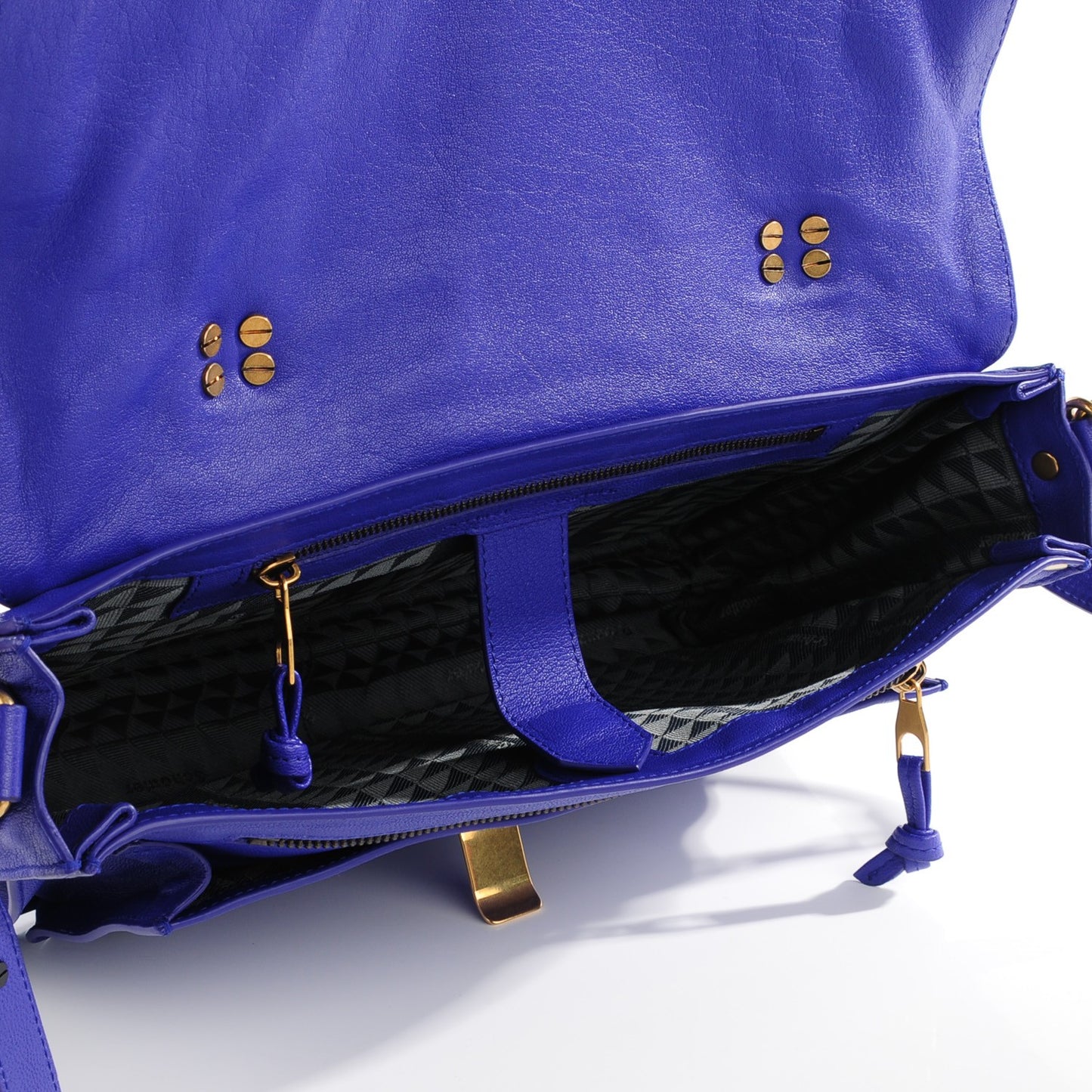Lambskin Medium PS1 Satchel Purple Rain
