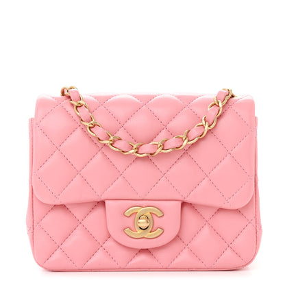 Chanel Lambskin Quilted Mini Square Flap Light Pink 1 of 11