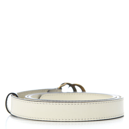 Gucci Calfskin Pearl Double G 20mm Belt 95 38 Ivory 3 of 6