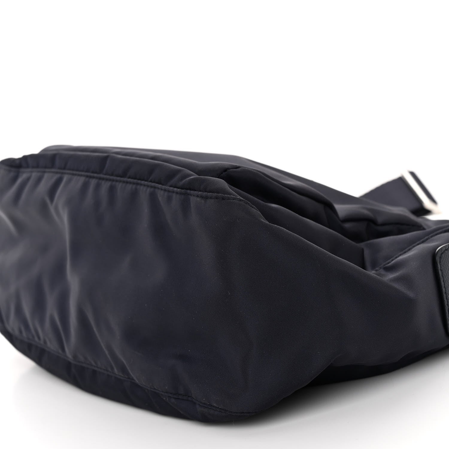 Prada Tessuto Nylon Saffiano Messenger Bag Baltico 9 of 9