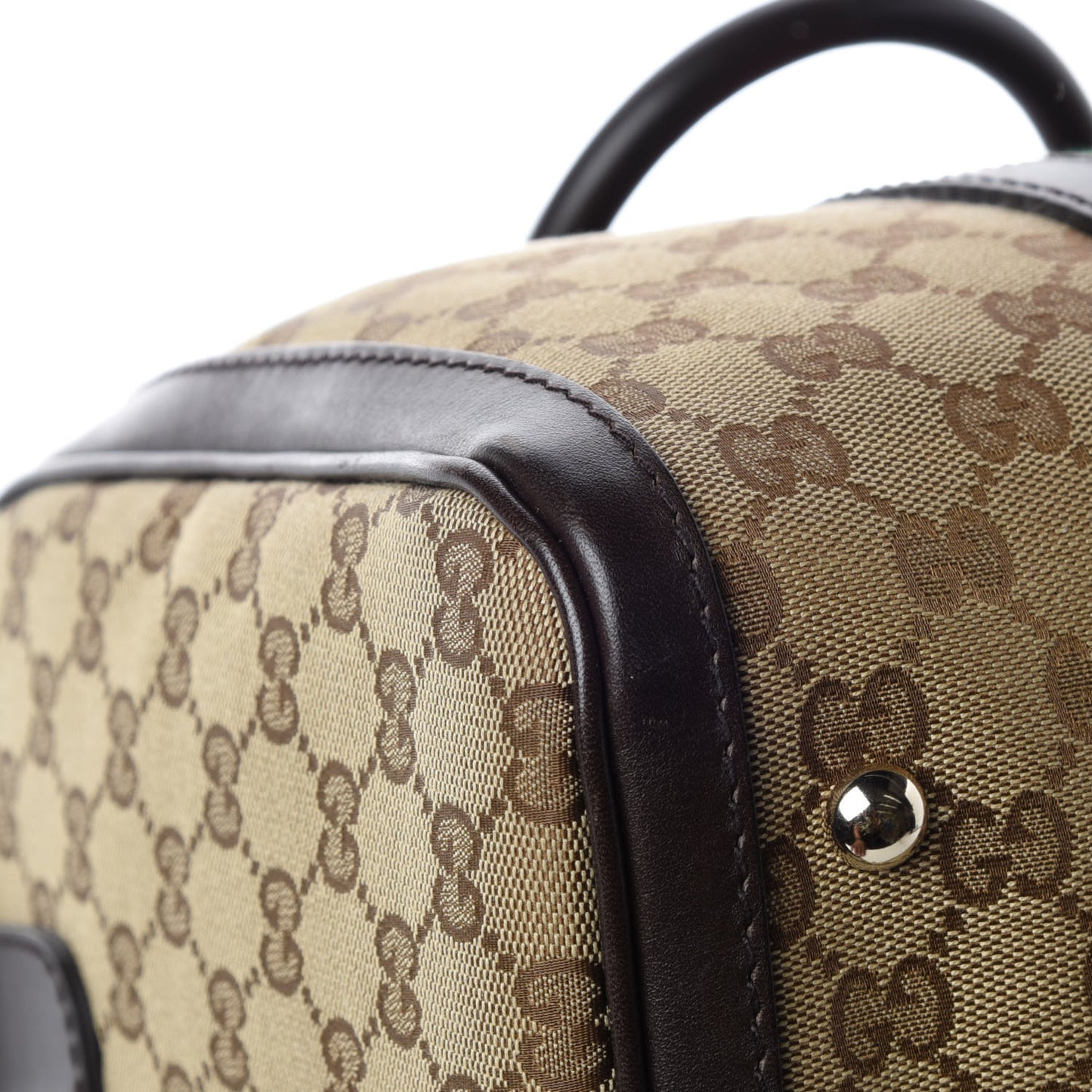 Monogram Vintage Web Medium Boston Dark Brown
