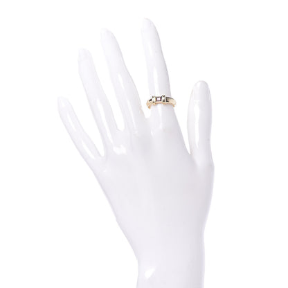 Tiffany 18K Yellow Gold Pink Sapphire Stacking Ring 50 5.25 2 of 5