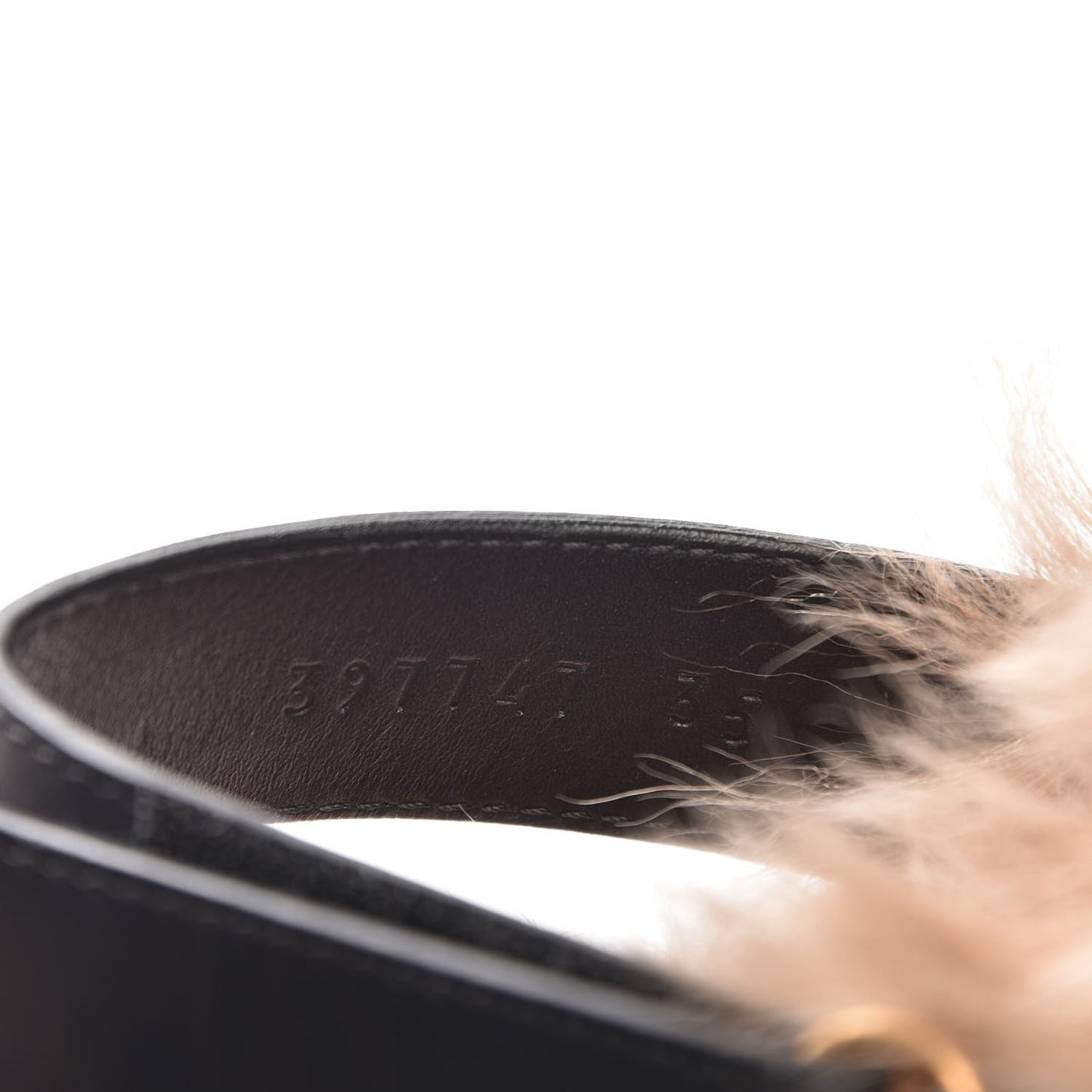 Calfskin Fur Horsebit Amstel Slingback Clogs 35 Black Naturale
