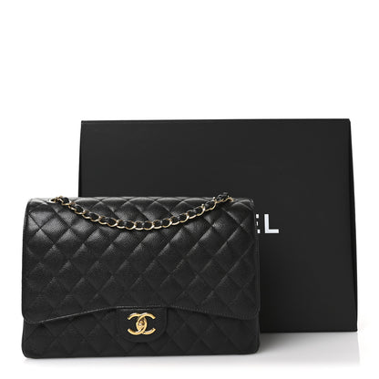 Chanel Caviar Quilted Maxi Double Flap Black 11 of 12