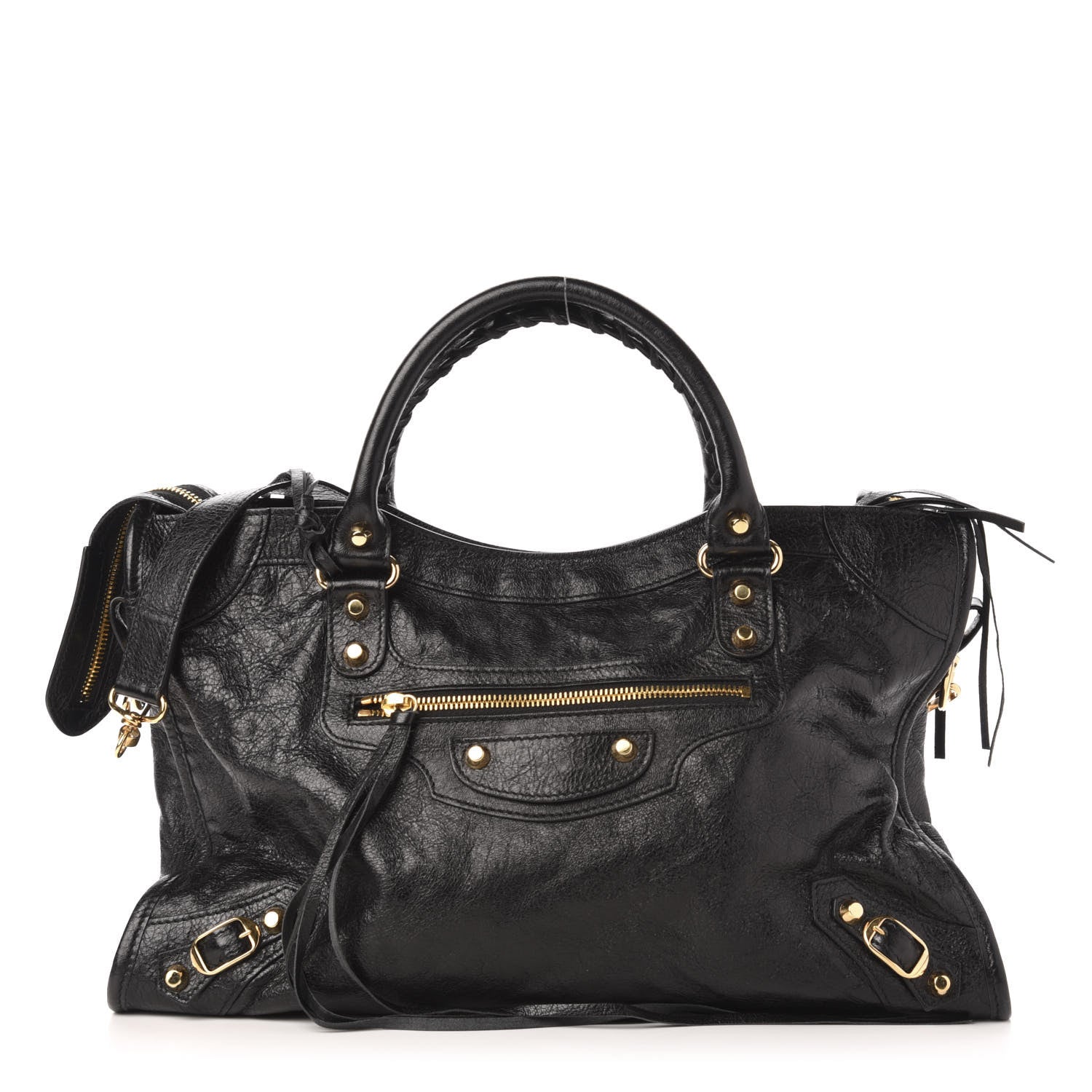 Balenciaga Agneau Classic Gold Hardware City Black 4 of 14