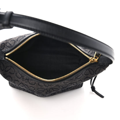 Loewe Jacquard Anagram Calfskin Small Cubi Bag Anthracite Black 5 of 11