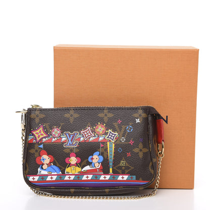 Louis Vuitton Monogram 2020 Christmas Animation Bumper Cars Mini Pochette Accessories Coquelicot 8 of 8