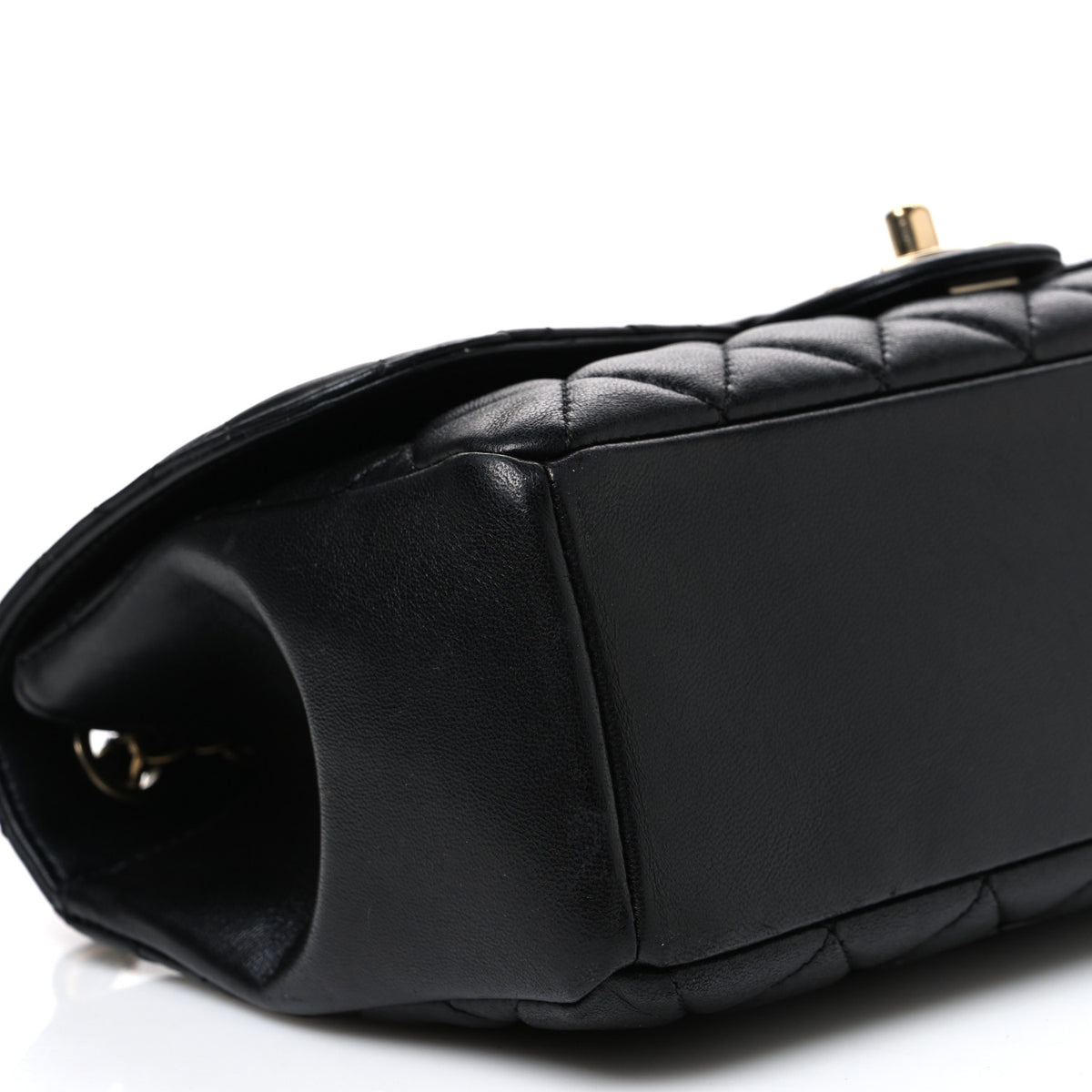 Lambskin Quilted Medium Mademoiselle Chic Flap Black