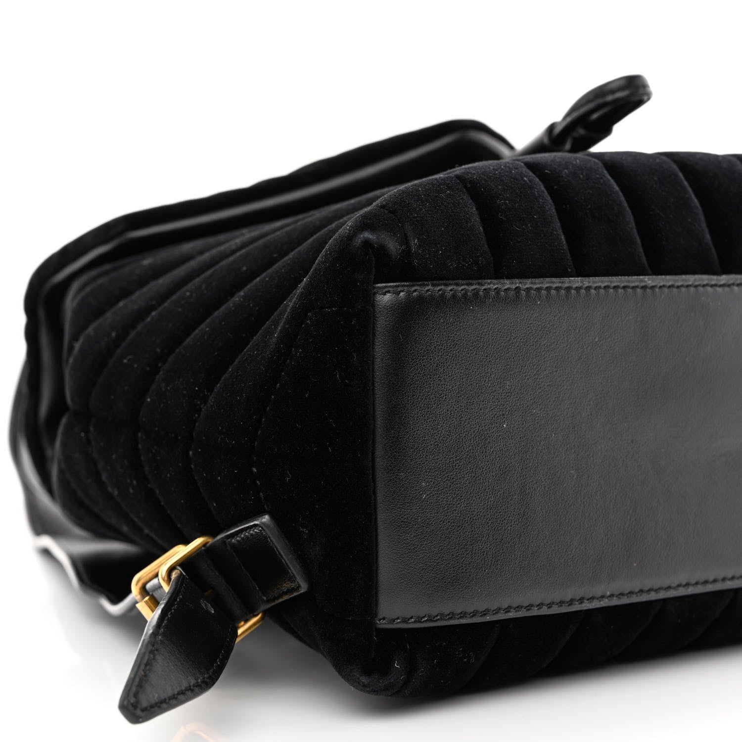 Saint Laurent Velvet Y Quilted Monogram Small Loulou Backpack Black 9 of 10