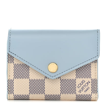 Louis Vuitton Damier Azur Zoe Wallet Olympe 1 of 9