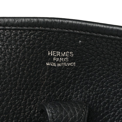 Hermes Taurillon Clemence Evelyne III PM Black 6 of 9