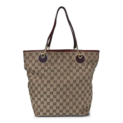 Gucci Monogram Large Eclipse Tote Red 1 of 12