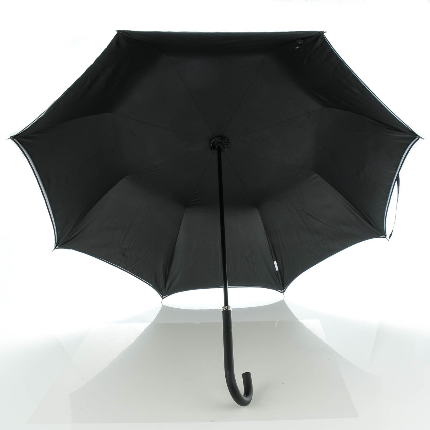 Chanel Nylon Camellia Umbrella Black White 4 of 10