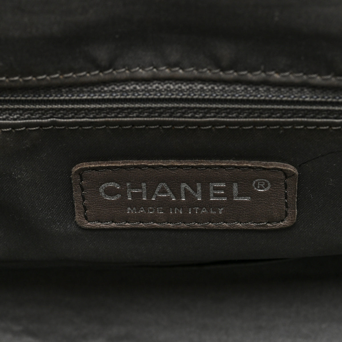 Chanel Glazed Caviar Pocket In The City Tote Brown 6 of 10
