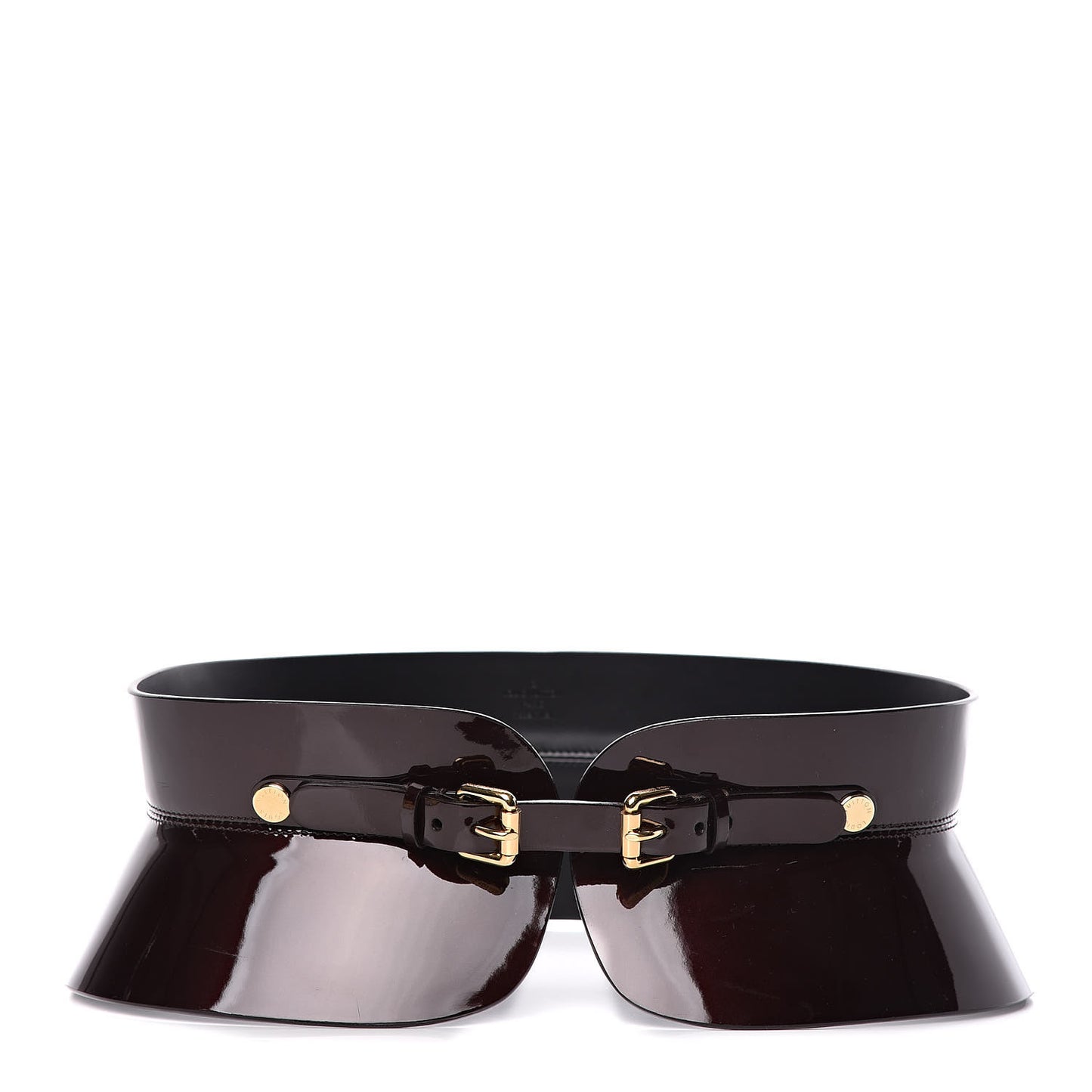 Patent Corset Belt Amarante