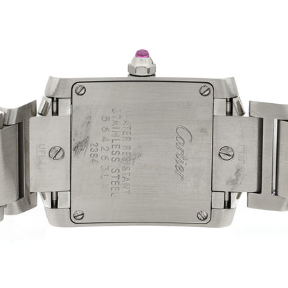 Cartier Stainless Steel 20mm Tank Francaise Quartz Watch Raspberry 4 of 4