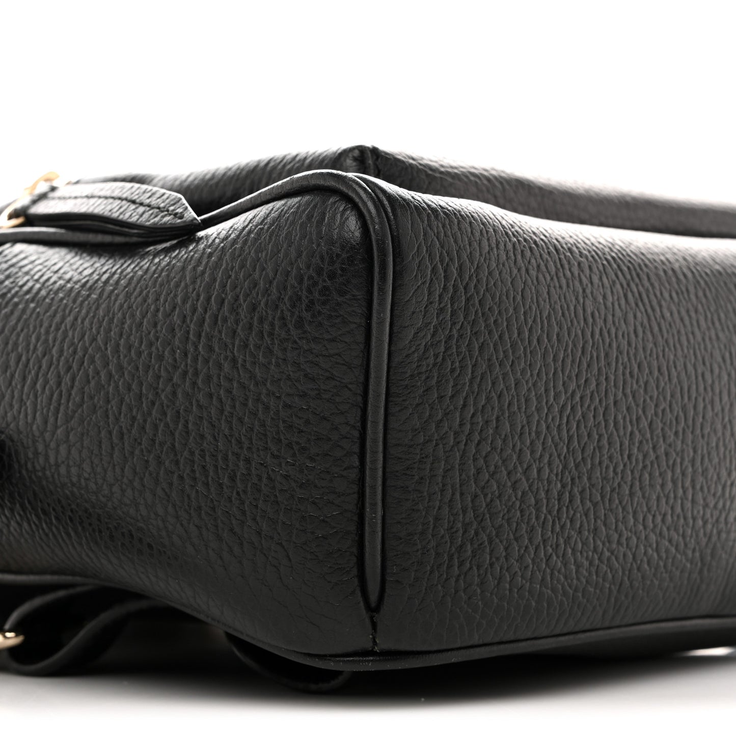 Pebbled Calfskin Soho Chain Backpack Black